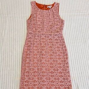 Elegant Pink Lace Dress